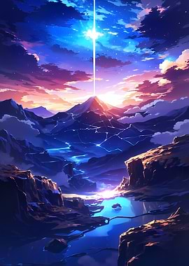 Anime Everest Mountain