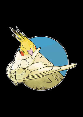 Relaxed Cockatiel Sketch