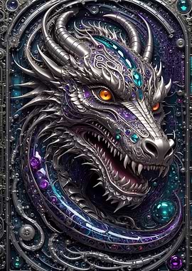 Dragon Guardian Art Deco