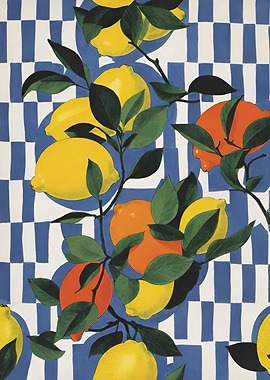 Watercolor Italian Lemons