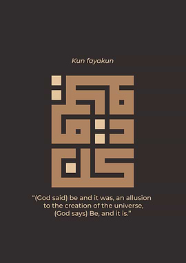 Kufi Calligraphy Poster