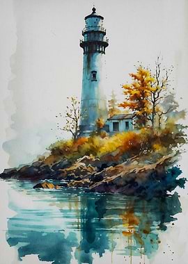 Lighthouse In The Storm