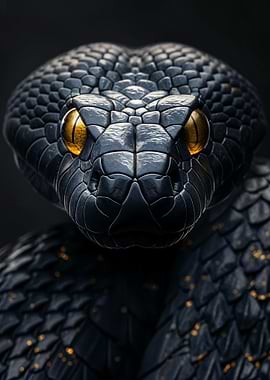 King Cobra in Black Smoke