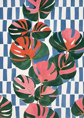 Watercolor Monstera Poster