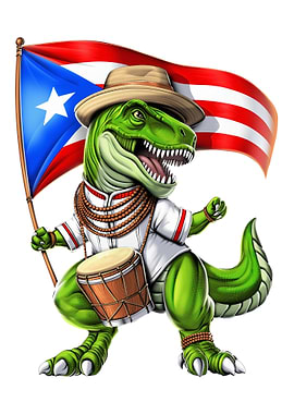 Puerto Rico TRex Dinosaur