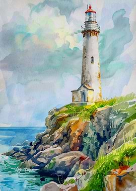 Lighthouse In The Storm