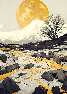 Japan Golden Landscape