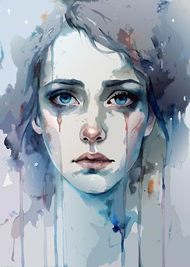 Face of a Woman Abstract