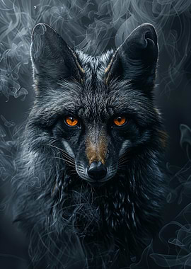 Fox in Black Smoke