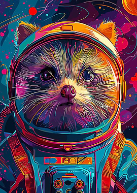 Hedgehog Astronaut Space