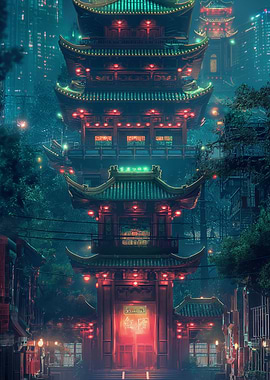 Sacred Pagoda and Temples