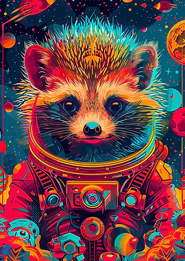 Astronaut Space Hedgehog