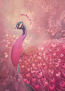 Peacock In Diamond Dust