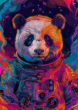 Astronaut Space Panda