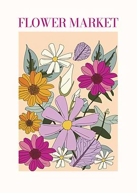 Flower Market Colorful