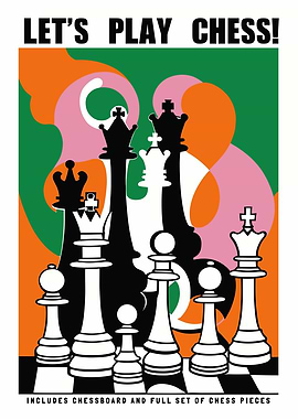 Retro Chess Poster