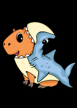 Cute Capybara Shark Gift