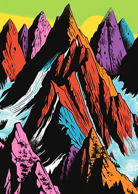 Pop Art Mountain Majesty