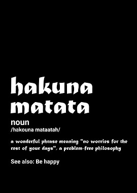 hakuna matata definition