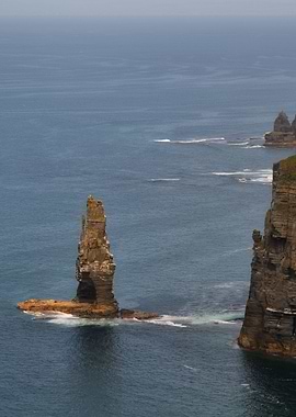 Monumental sea stack