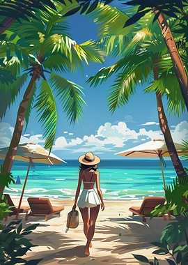 Dominican Beach Anime