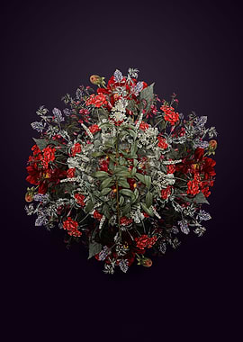 Wild Privet Flower Wreath