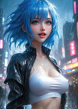 Sexy Cyberpunk Woman 06