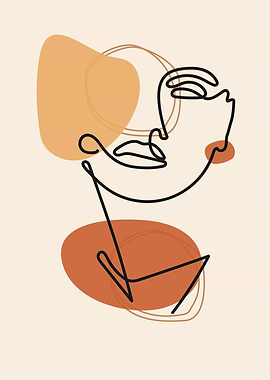 Beautiful Women Face Lines