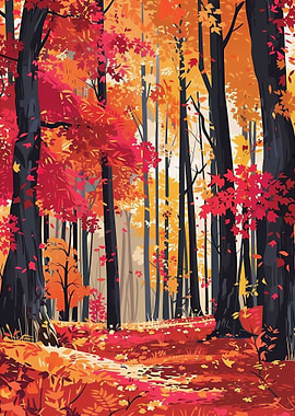 Pop Art Autumn Splendor