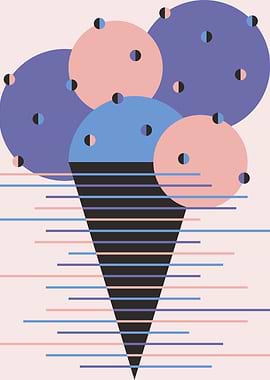 Abstract ice cream