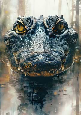 Alligator portrait