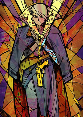 God Queen Stained Glass