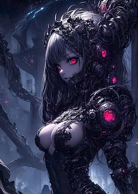 Futuristic Gothic Lady