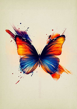 watercolor butterfly