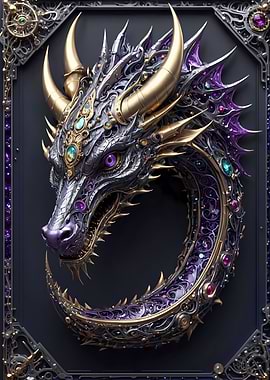 Amethyst Dragon Portrait