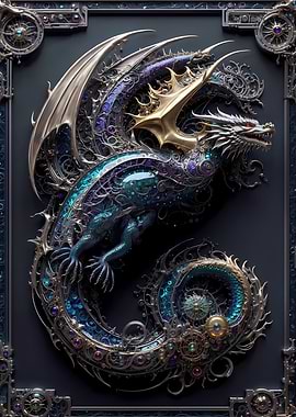 Dragon Wings Art Deco