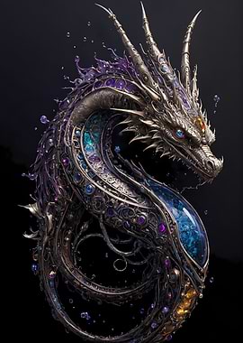 Water Steampunk Dragon