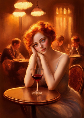 Woman Seated at a Table