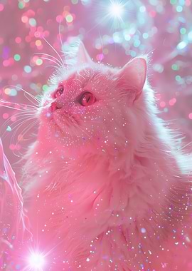 Cat In Diamond Dust