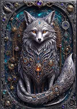 White Steampunk Fox