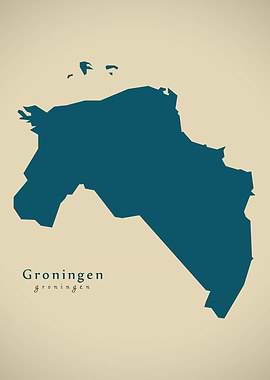 Groningen Netherlands map
