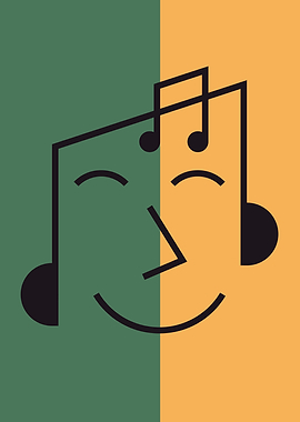 Musical note portrait