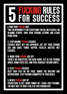 5 Rules For Success