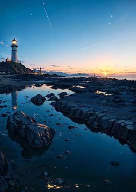 lighthouse at sunrise