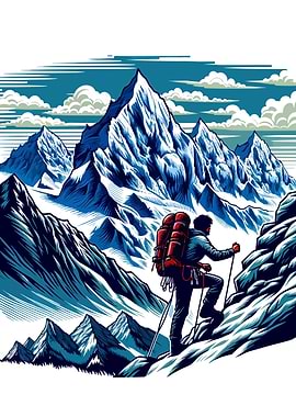 climbing mountain everest