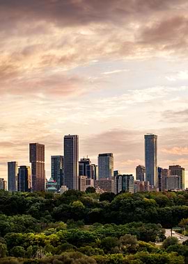 Skyscrapers at Sunset