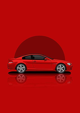 BMW M6 Coupe Red
