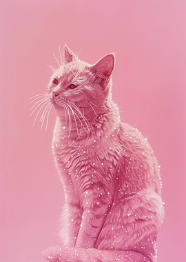 Cat In Glitter And Diamond