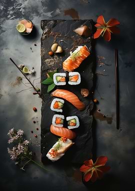 Elegant Sushi Spread
