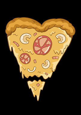 Pizza Slice Heart